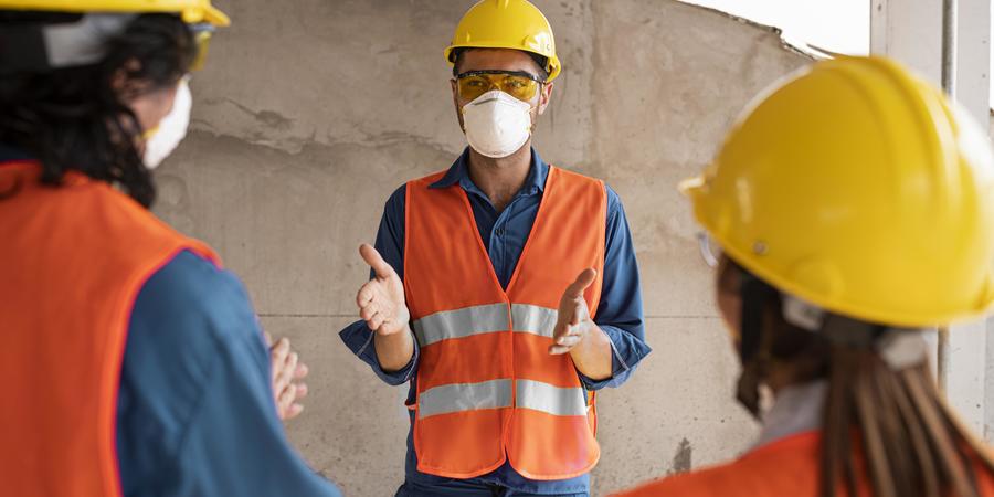 Employees With Safety Equipment