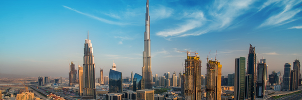 Dubai Skyline With Beautiful City (1)